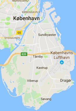 amager map